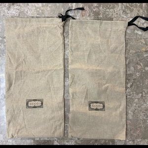 2 Gucci shoe dustbags